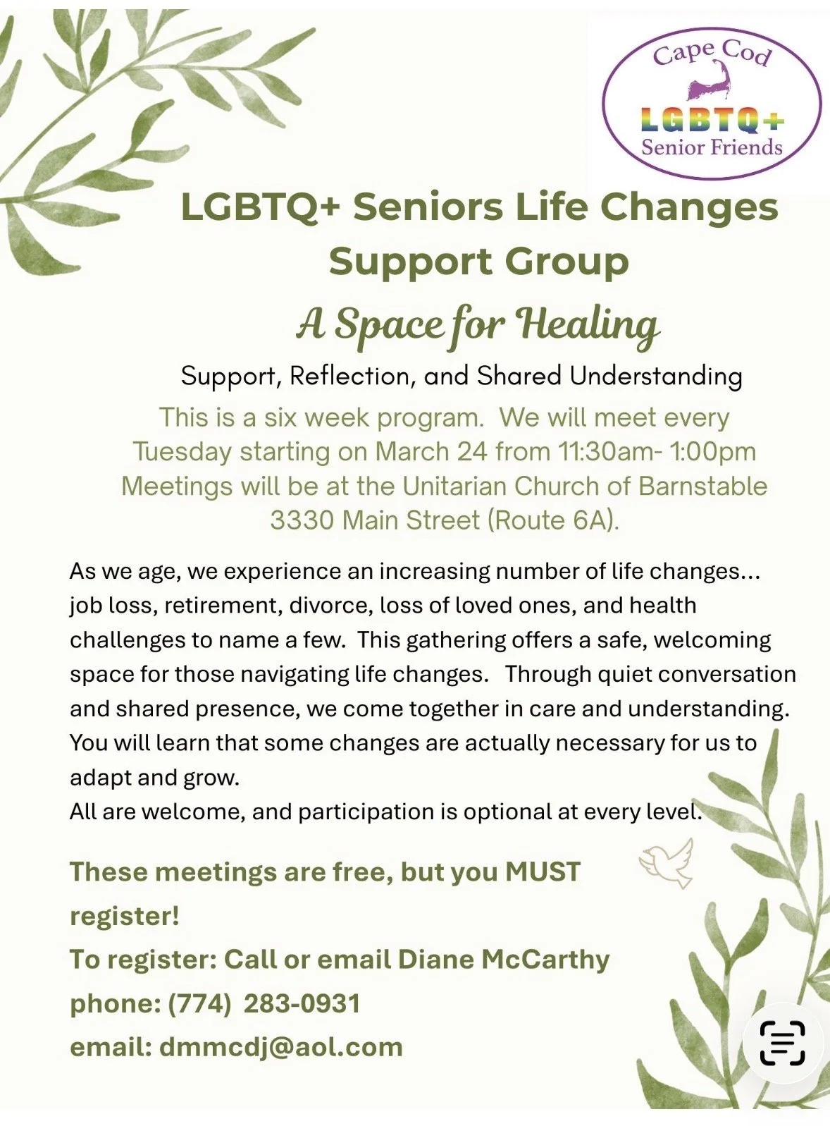 Life Changes Senior Support Group 