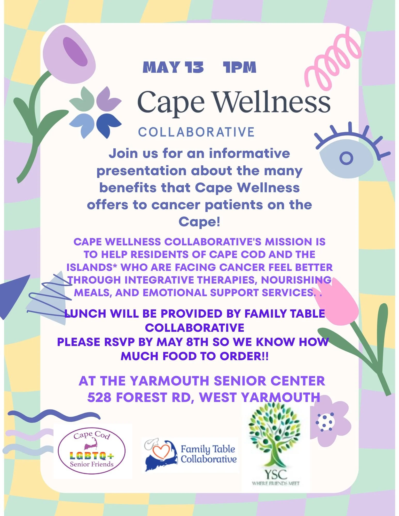 CCLGBTQ Senior Friends Meeting featuring Cape Wellness Collaborative 