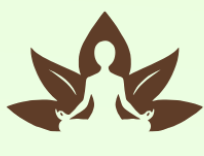 Image of a meditating person surrounded by lotus leaves