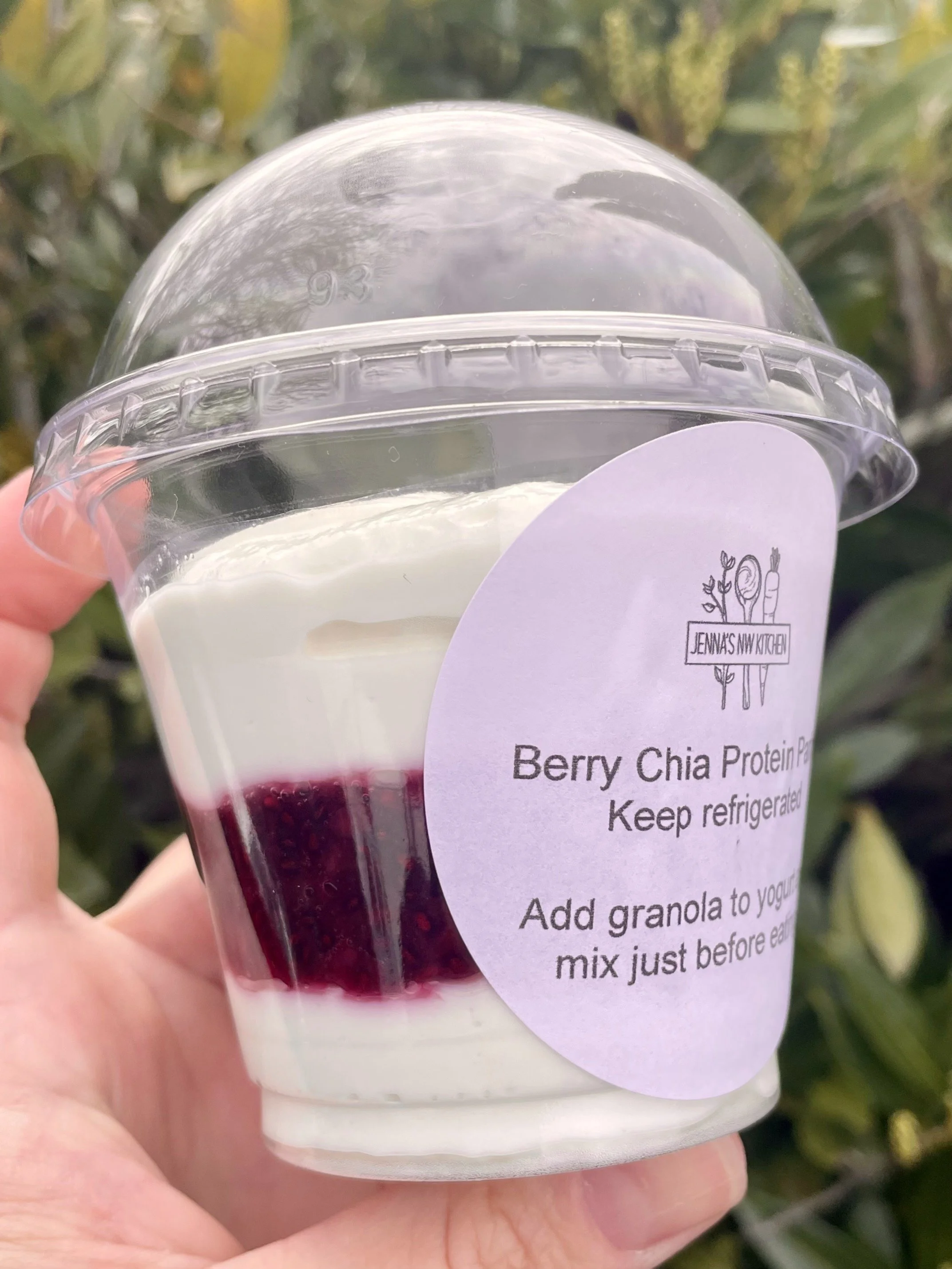 4/7 Delivery: Berry Chia Protein Parfait (12oz)