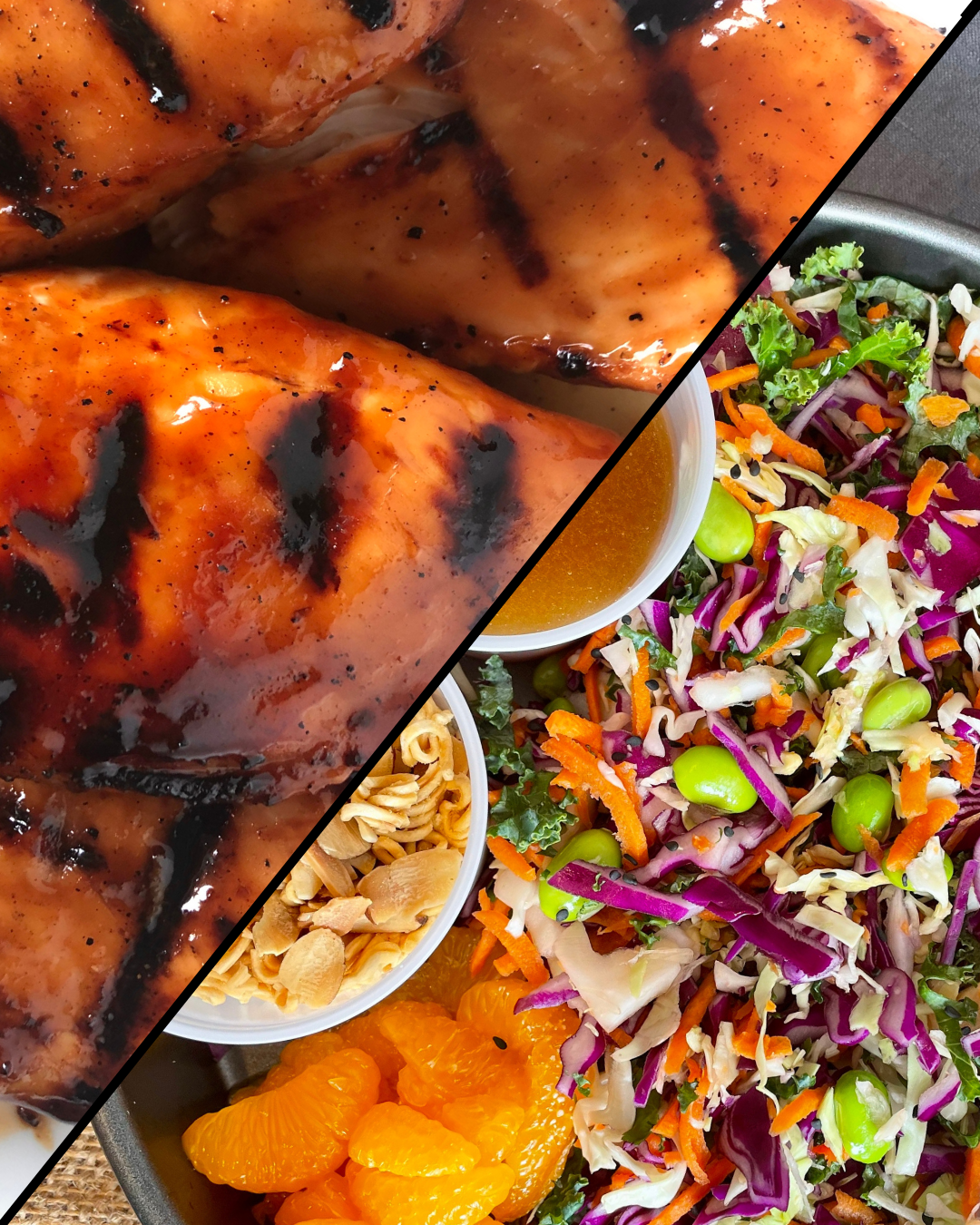 Char Siu Chicken, Coconut Rice, Asian Crunch Salad