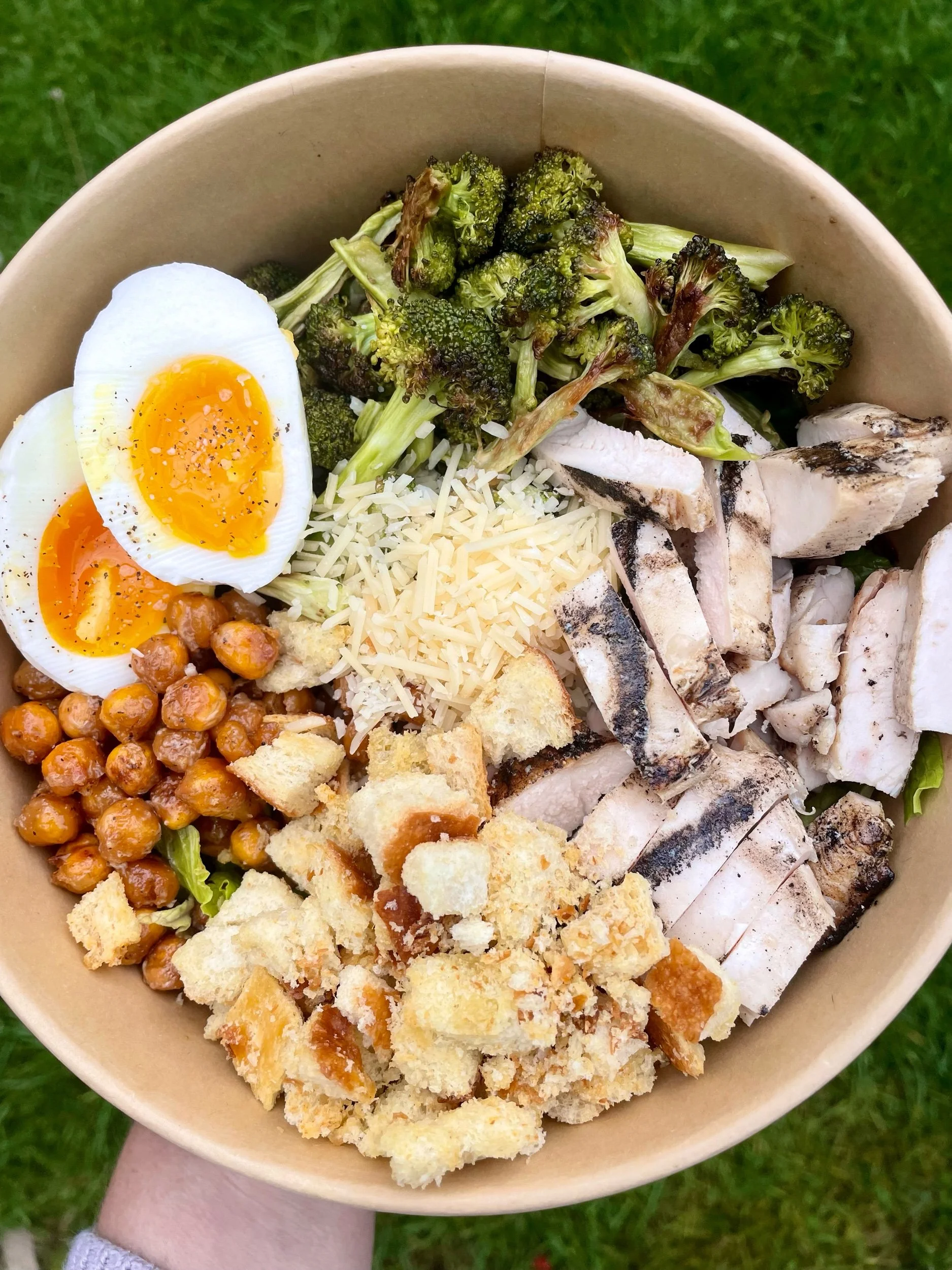 9/1 Delivery: Roasted Broccoli Caesar Bowl (single serving)