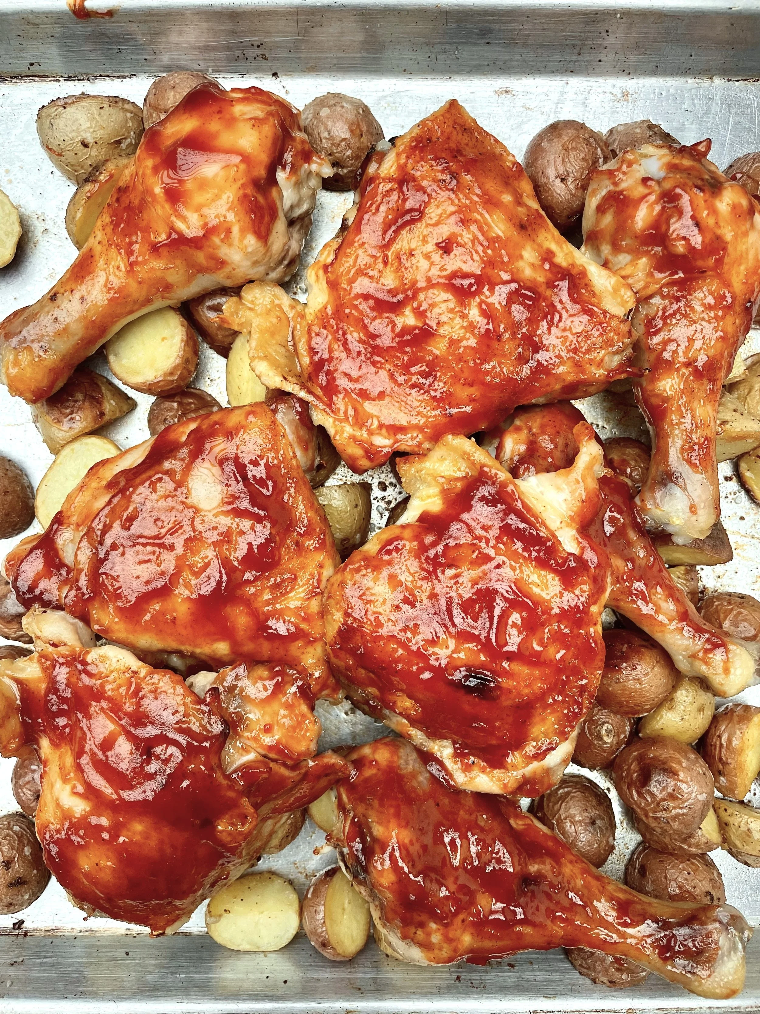 BBQ Chicken with Mac & Cheese
