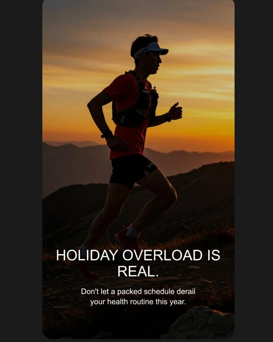 Holidays are here! 🎉 You know what that means... disrupted routine, Netflix binges, cookie-induced comas, and a side of stress and anxiety 🍪😩. But don't let the festive season turn you into a hot mess! 😂 It's okay to indulge, but don't forget to 