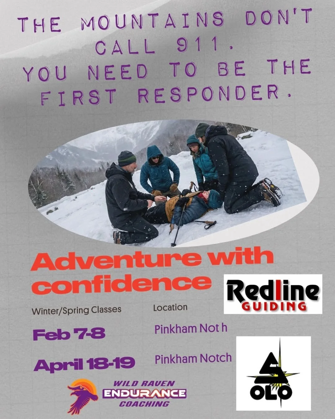 You&rsquo;re 4 miles from the trailhead. The sun is setting behind the Presidentials. It&rsquo;s dropping to 15&deg;F.

suddenly, your running partner slips on ice and can&rsquo;t put weight on their ankle.

Do you have a plan?

The difference betwee