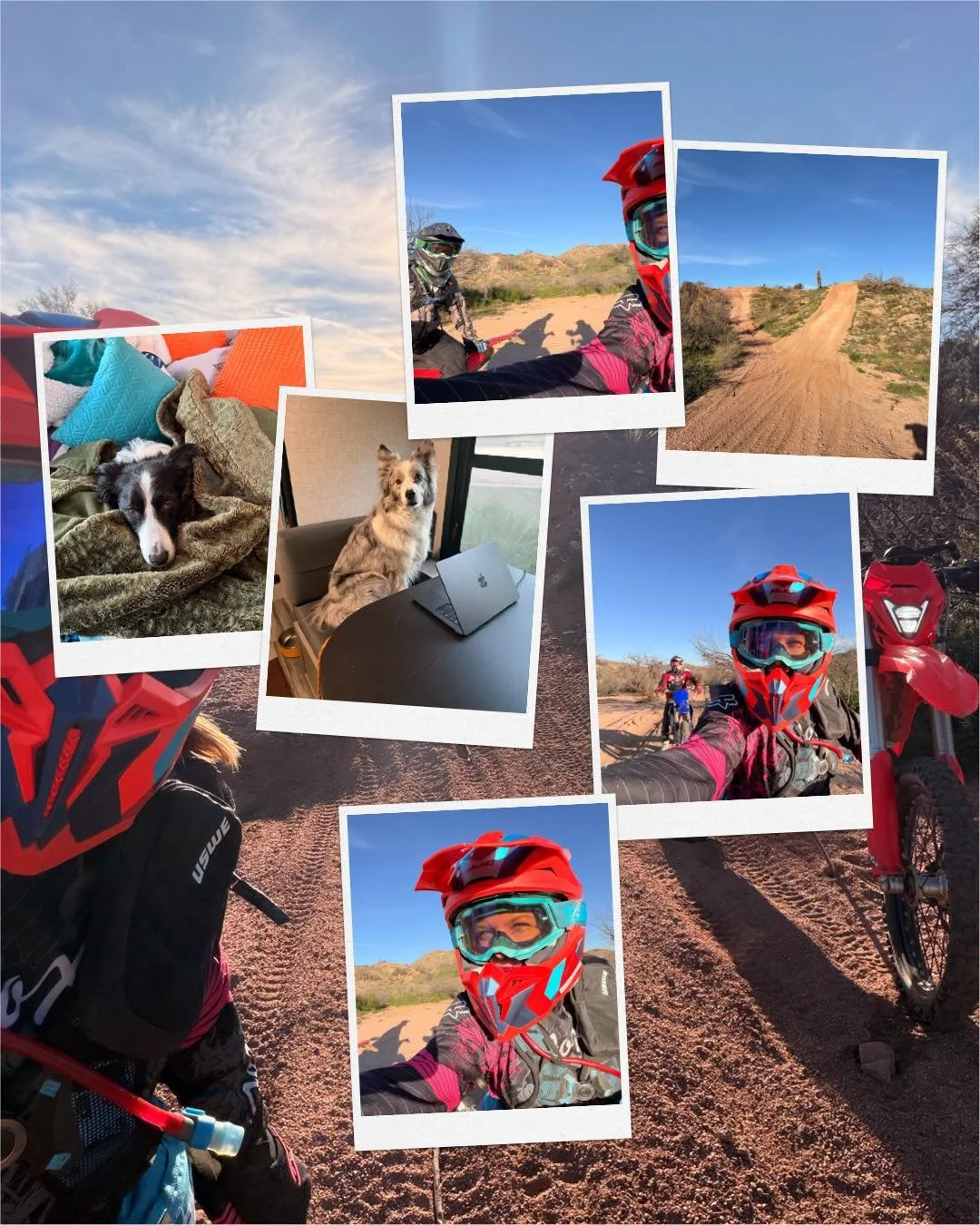 After a solid day of work it was awesome to do my first dirt bike ride in the desert and it did not disappoint!
I have some skills to work on and my favorite parts were the tough hills!
Dirt biking on singletrack feels like a strength workout, I&rsqu