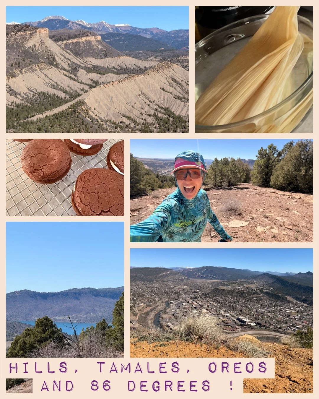 It's Spring but it feels like summer!  It took a bit to get my energy back after donating blood but today felt good!
There is a 1 mile hill in town with over 1k of climbing and it is rocky so we felt that it is time to get our climbing legs ready!  I