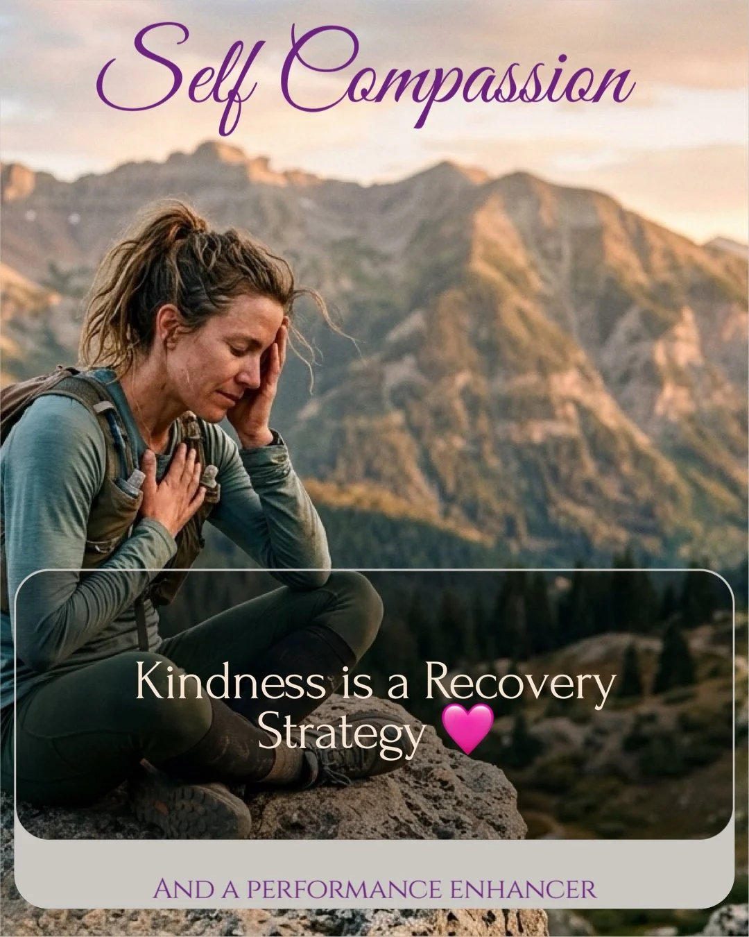 If you think being hard on yourself makes you a better athlete, the science actually says otherwise.

In the world of human science, self-criticism is seen as a stressor. When you "beat yourself up" for a tough workout, you&rsquo;re literal