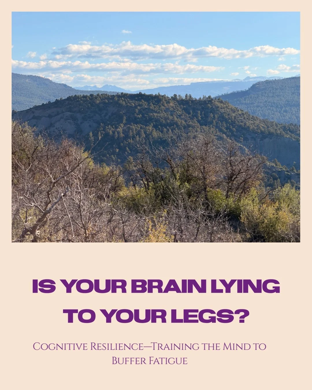 Have you ever finished a long day at the office and felt like you couldn't even walk a mile, let alone run five? 

In the world of human science, this is Cognitive Fatigue. Your brain is the master regulator of your effort. If your mind is spent, it 