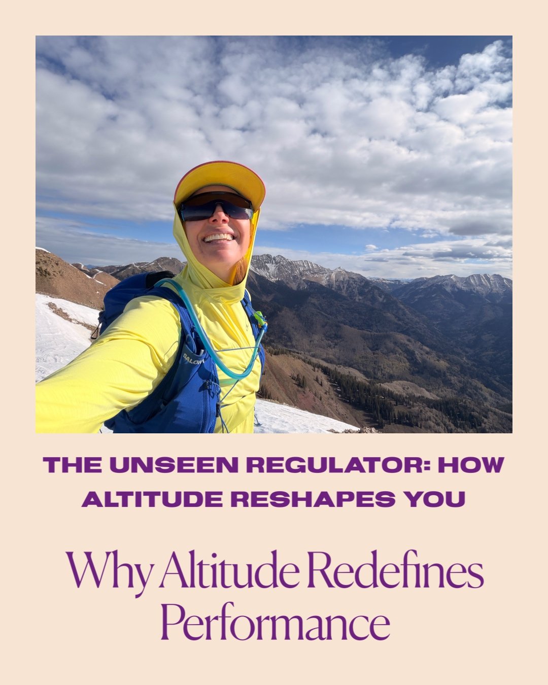 I recently spoke with an incredibly durable athlete who ran a marathon at altitude. It was a powerful and meaningful conversation about what happens to the human body when the barometric pressure drops. 

We talked about the "invisible" bat