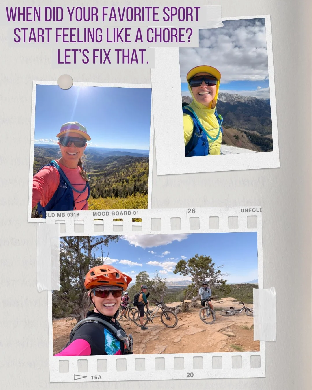 If the spark is temporarily gone from your primary sport, here is your official permission slip to pivot.

You are not locked into a lifetime contract with just one type of movement! You can try something completely new, mix match your weeks, or step