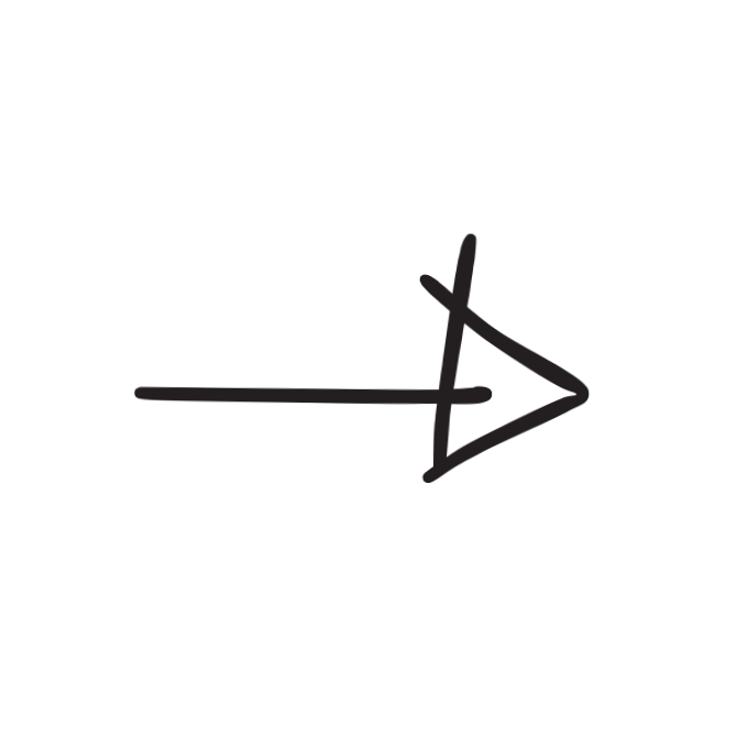 A black arrow pointing to the right, drawn on a black background.