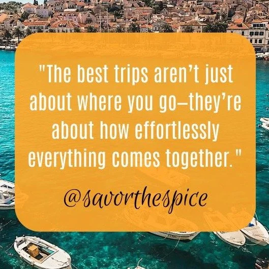 Travel should feel exciting, not overwhelming. That&rsquo;s why Savor the Spice takes care of every detail, so all you have to do is show up and enjoy the experience.

From the planning to the memories you bring home, we make every journey seamless a