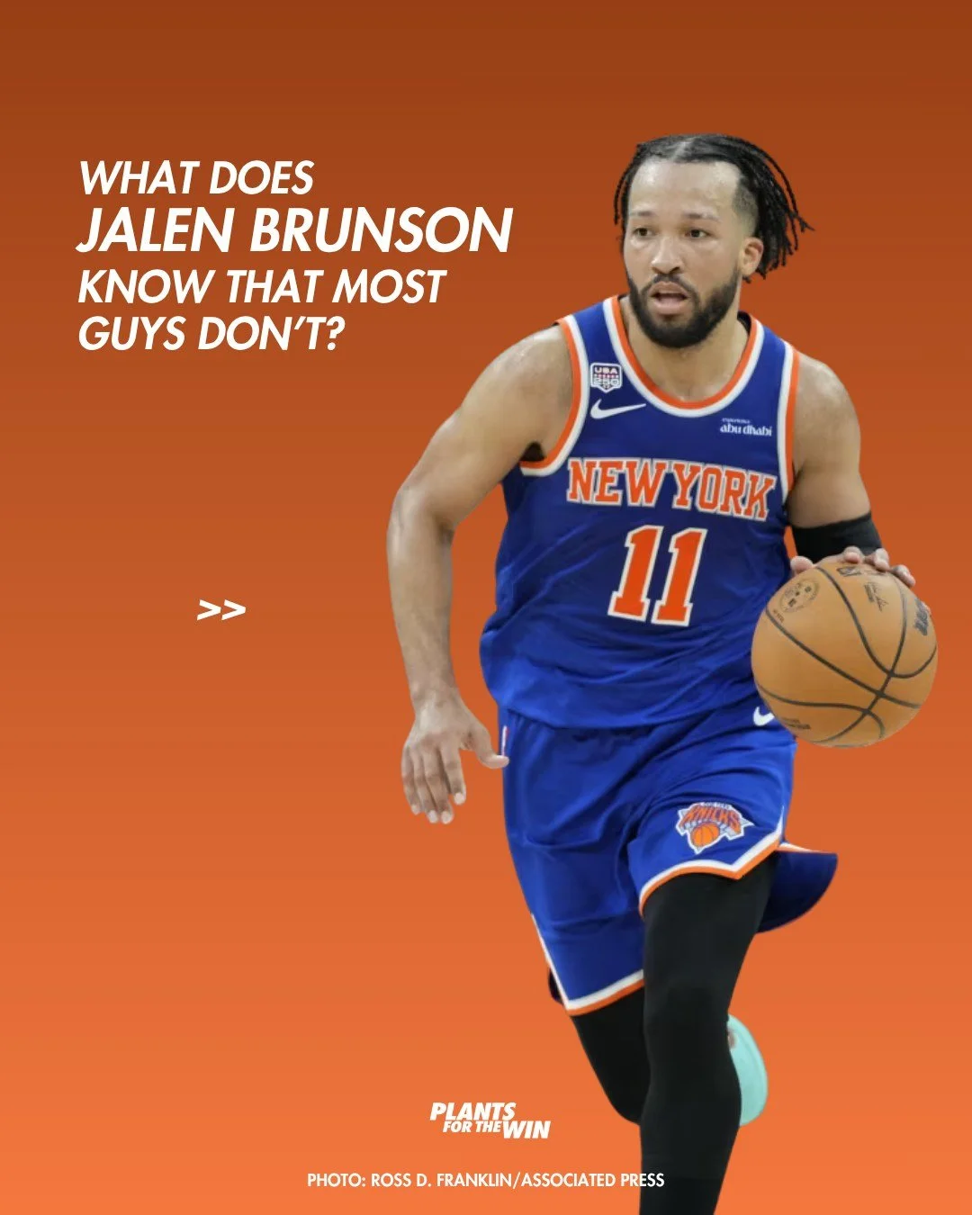 Elite athletes don&rsquo;t leave performance to chance.

They optimize everything: training, sleep, recovery, nutrition. That&rsquo;s why it&rsquo;s interesting to see more and more elite athletes adding plants to their plate.

🏀 Jalen Brunson
🏎️ L