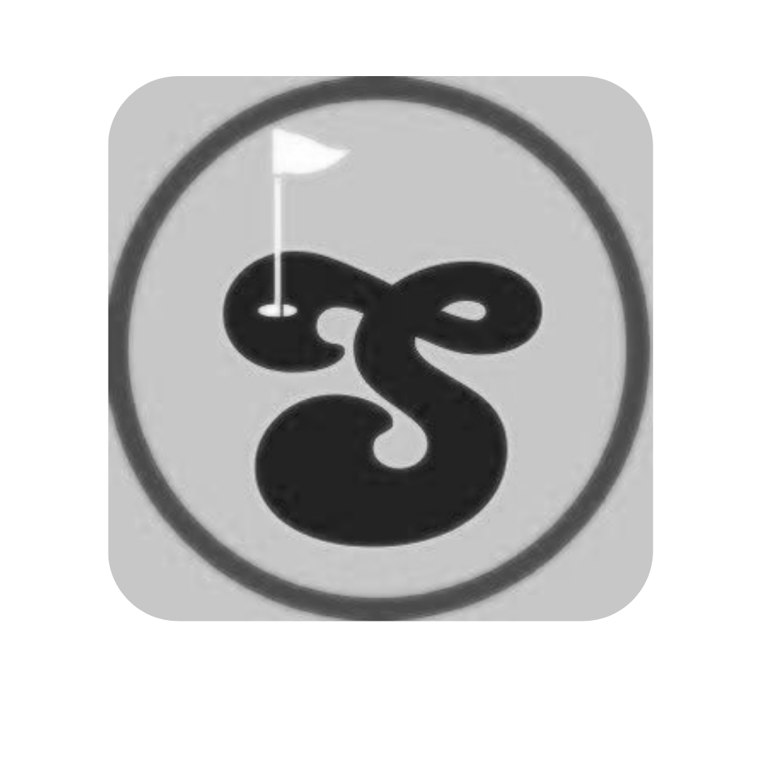 Icon with a stylized letter 'G' and a small golf flag in the upper left corner, enclosed in a rounded square.