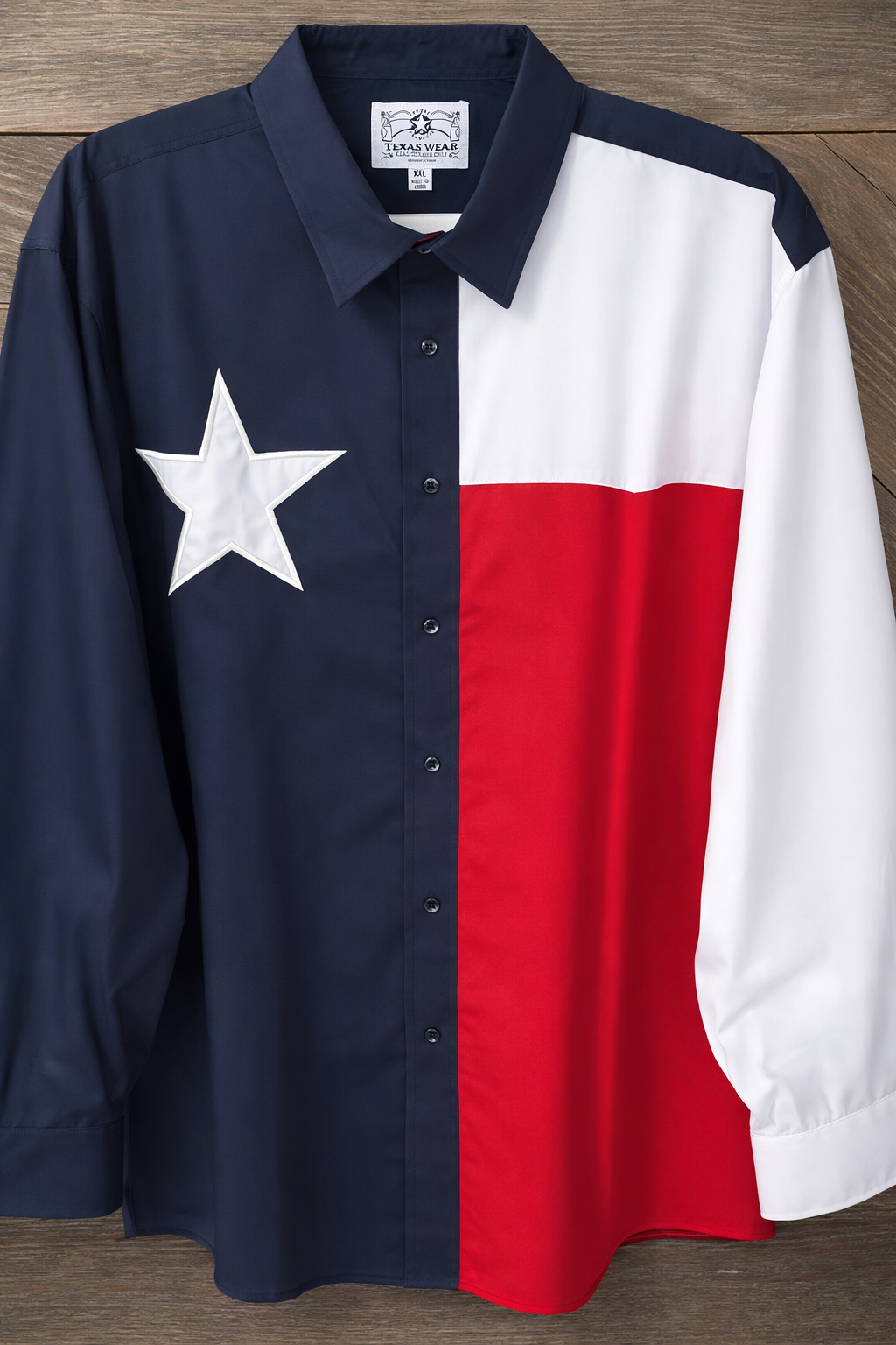 Texas Flag Button Shirt