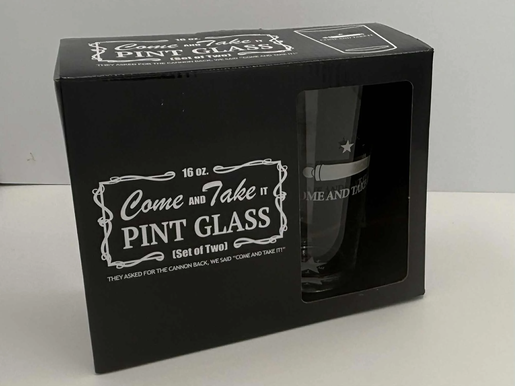 Come and Take It Pint Glasses (2 glasses)