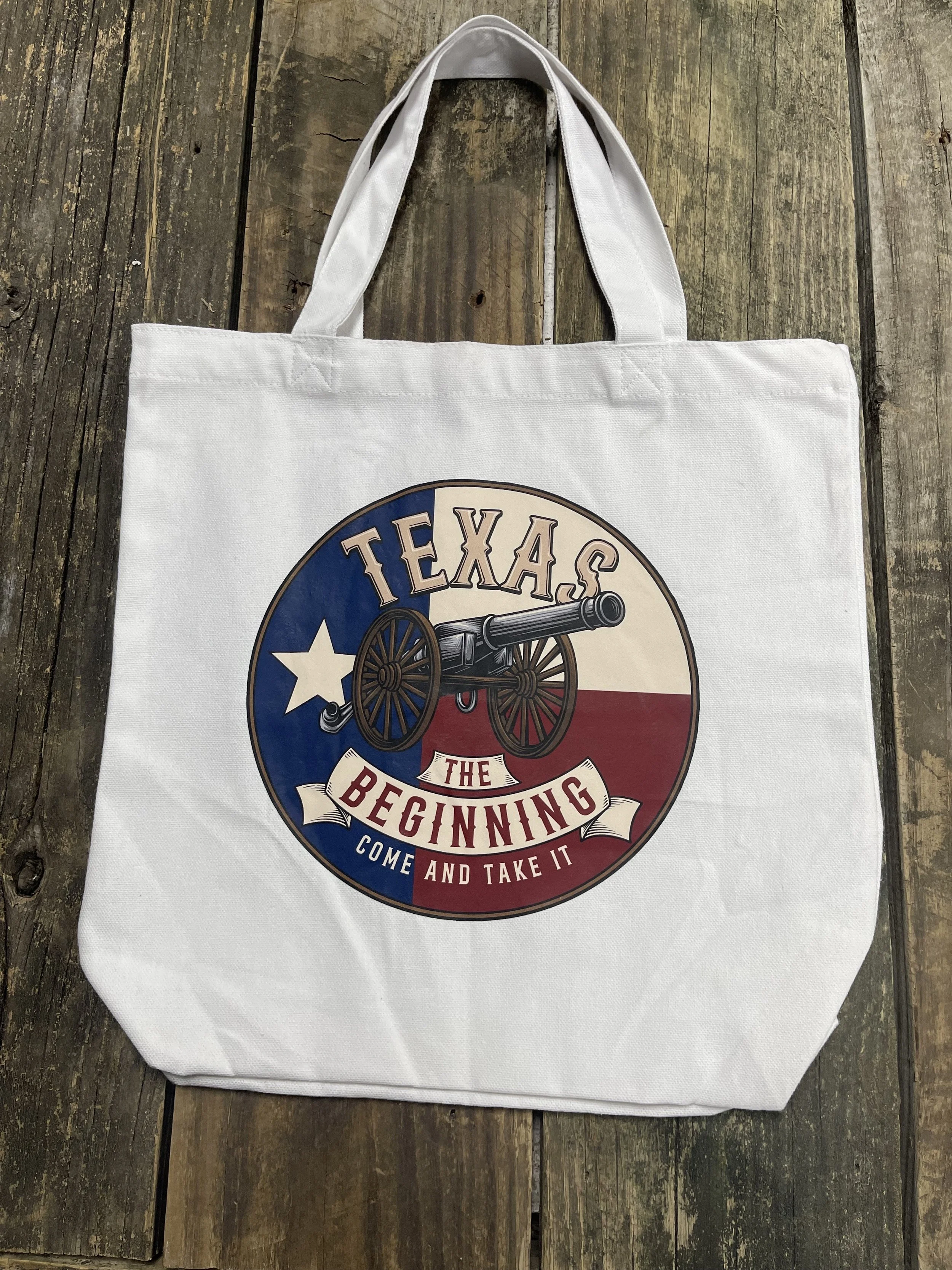 Texas The Beginning Canvas Bag