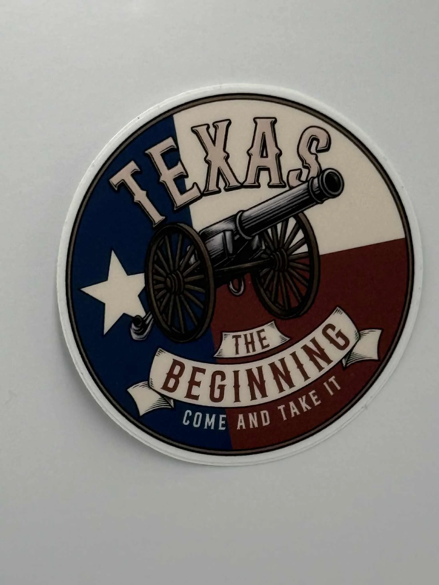 Texas: The Beginning 3" X 3" Sticker