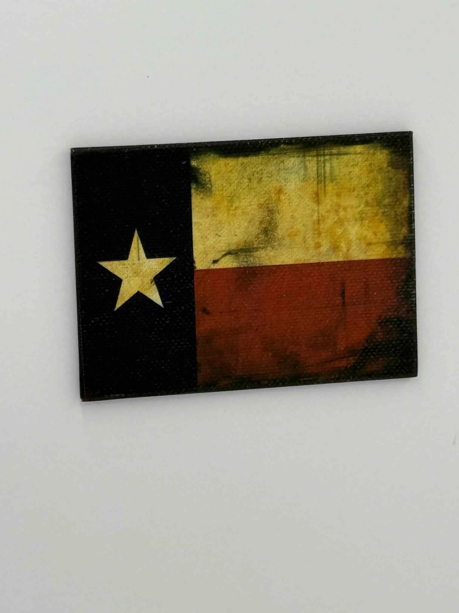 Antique Glitter  Texas Flag Magnet