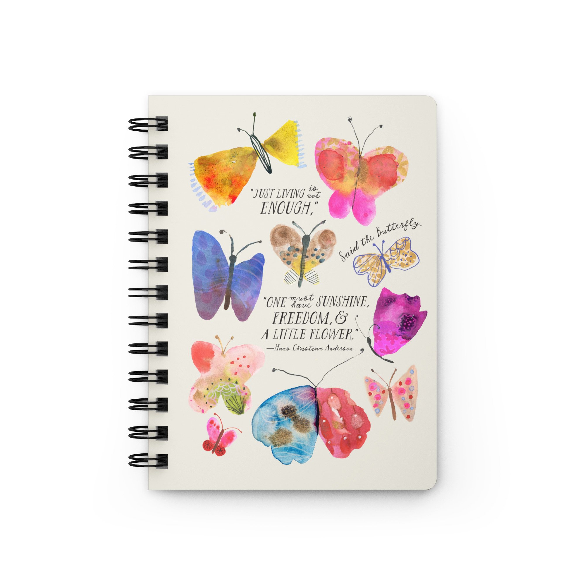 Brave Wings Butterfly Spiral Journal