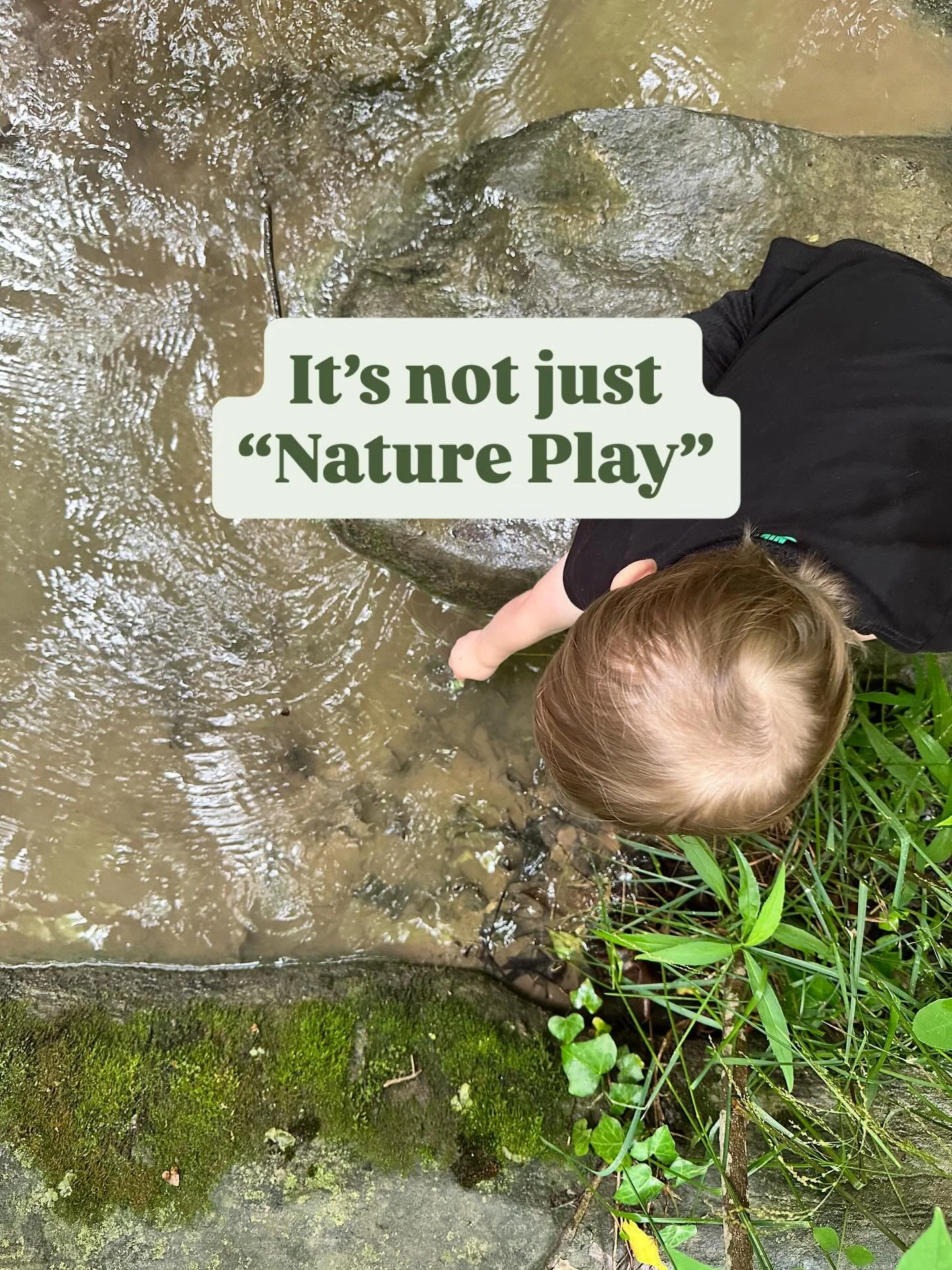 Nature-based OT is NOT JUST nature play! 🌿 Nature play is an amazing way for all children to unlock the magic of childhood and learn through play; but OT offers a skilled therapeutic process where we go beyond free play to target your child&rsquo;s 