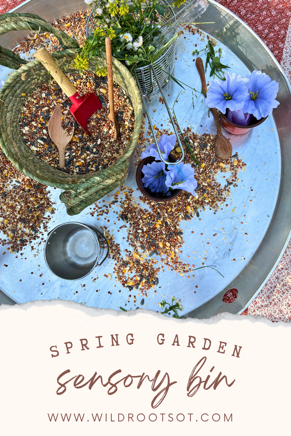 Spring Garden Sensory Bin 🌼