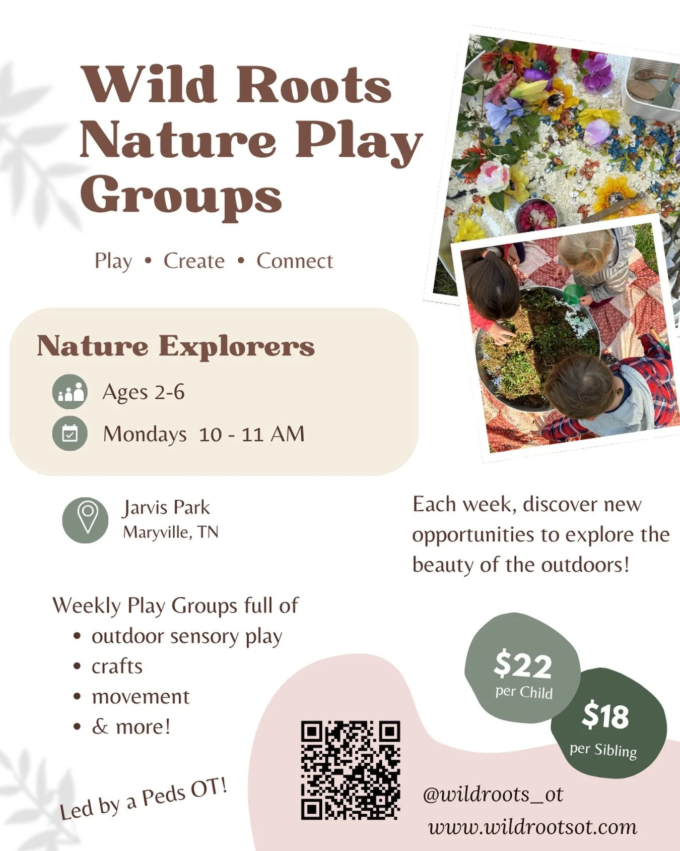 The best way to start the week!! 🐞☀️🌿
If you are a Mom, Dad, Grandma, Nanny, etc. in the Maryville area with a love of the outdoors and a desire to build meaningful connections&hellip; this is the group for you!! 

This playgroup is a time for our 