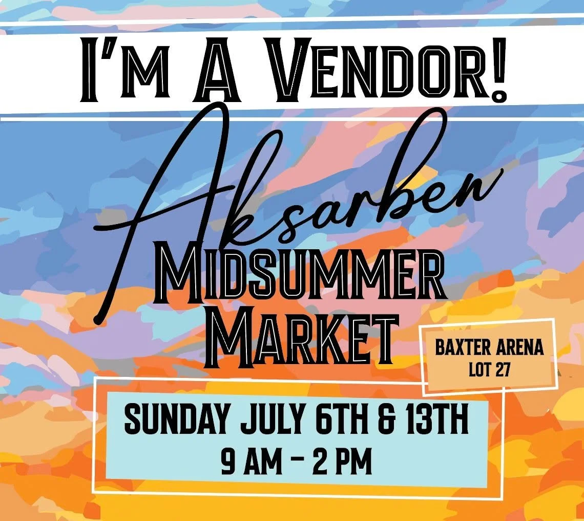 My first set of markets are on the calendar...I am so excited!! You'll find me and my small-batch sourdough, cookies, and other cozy creations at the Aksarben Midsummer Market on 7/6/25 and 7/13/25 from 9am to 2pm at Baxter Arena Lot 27. Come say hi,