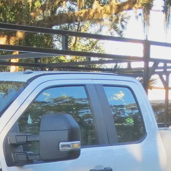 space above the cab for a bumper to bumper rack