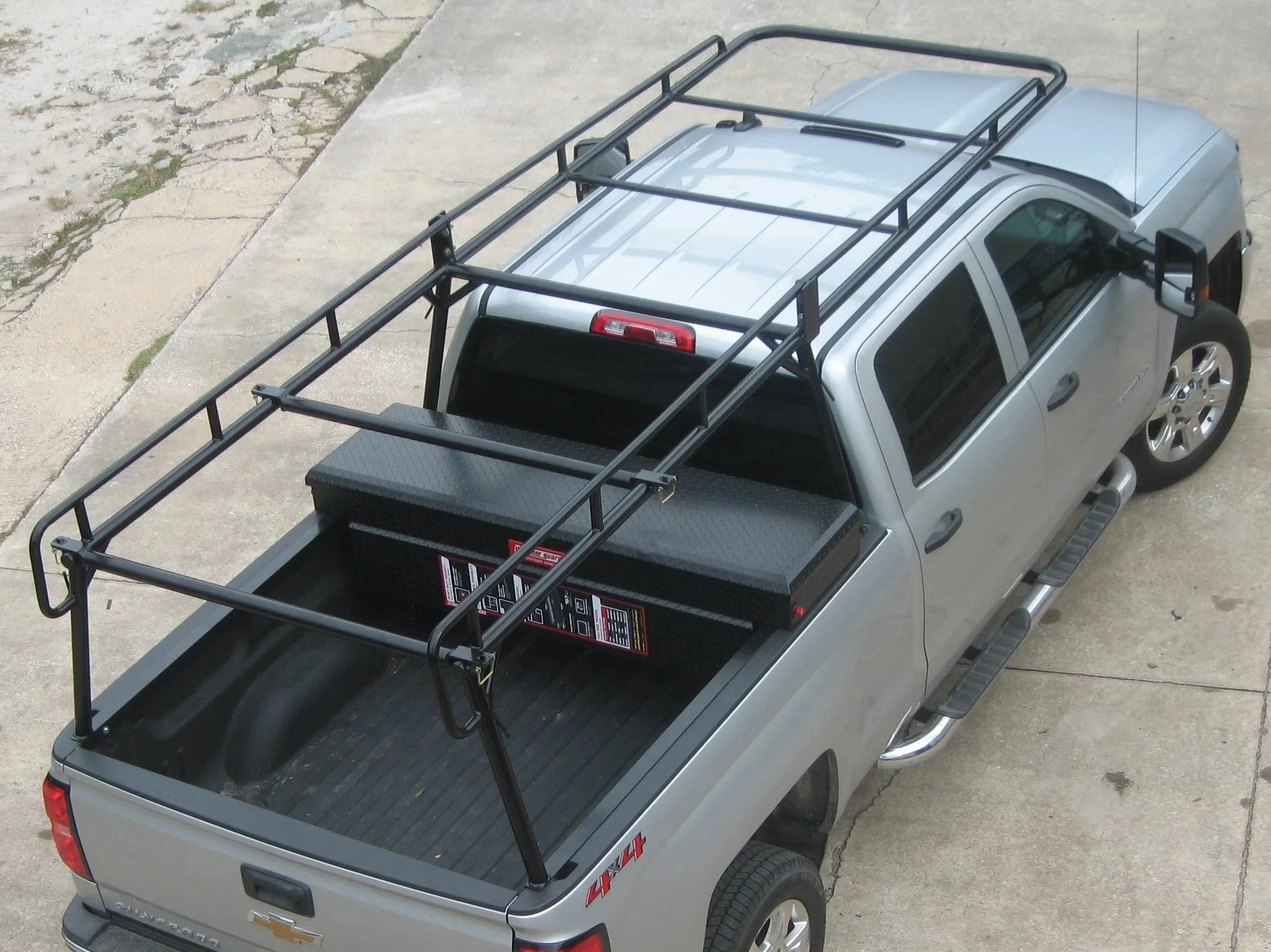 Sterling truck rack on concrete