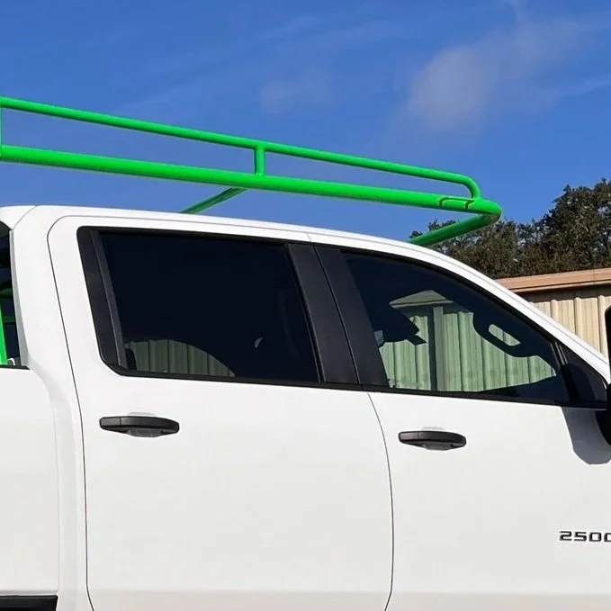 Cab-over section of a Sterling Truck rack from the side