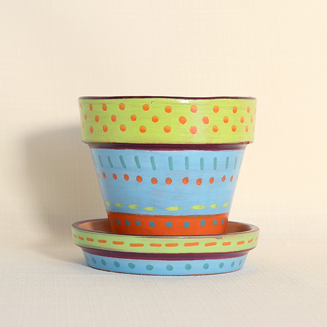 painted planter 4"
