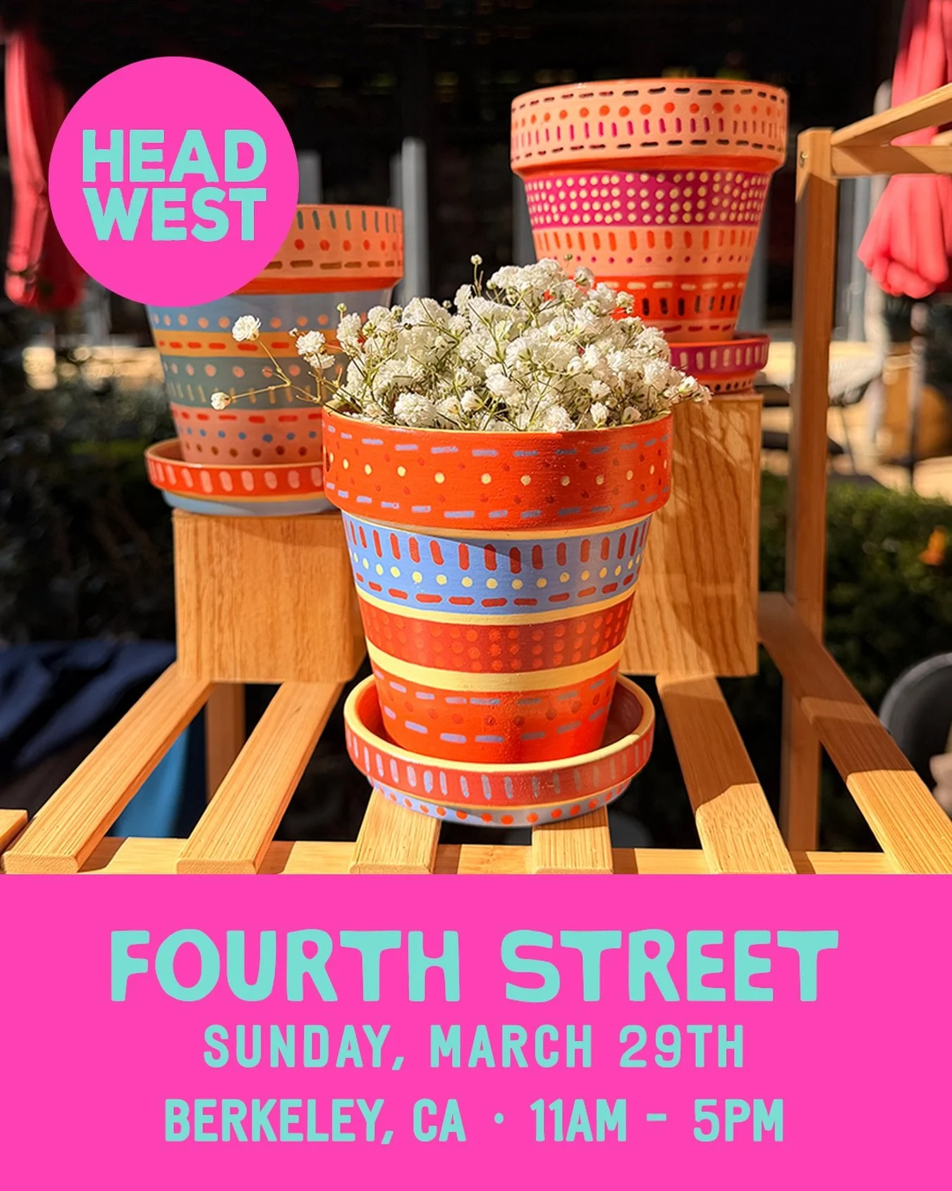 Come see us in Berkeley this Sunday! We have new pots, candles and ceramics 🕯️🪴see you soon!