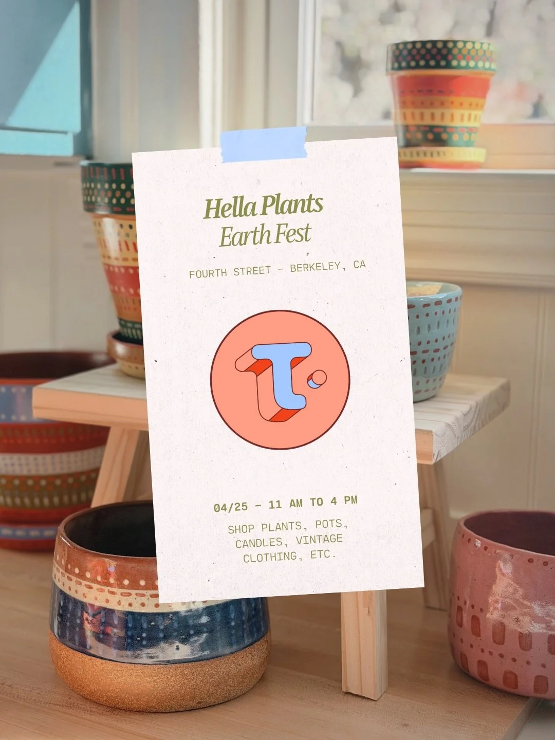 Our next pop up event will be Hella Plants Earth Fest on 04/25 in Berkeley. See you there! 🪴