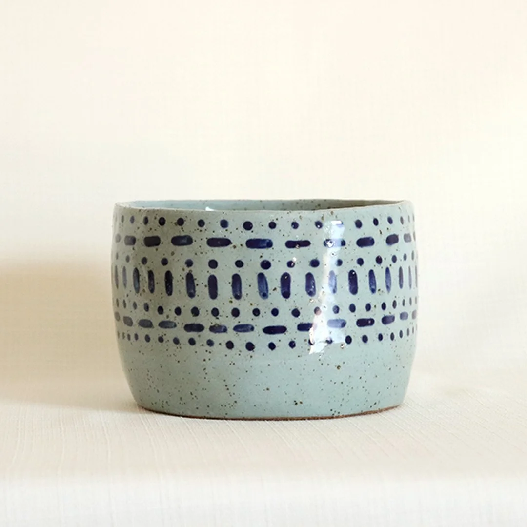 aqua ceramic planter S 2