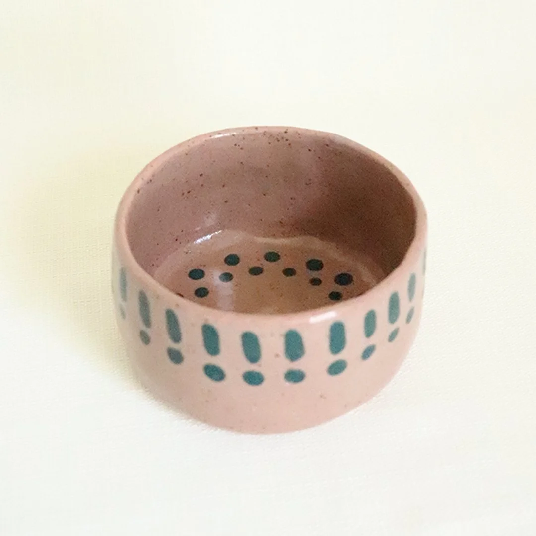 Pink and Teal Bowl