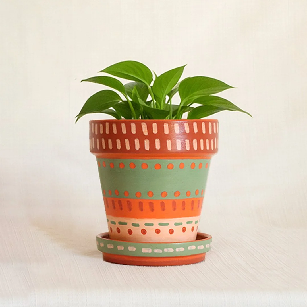 painted planter 4"