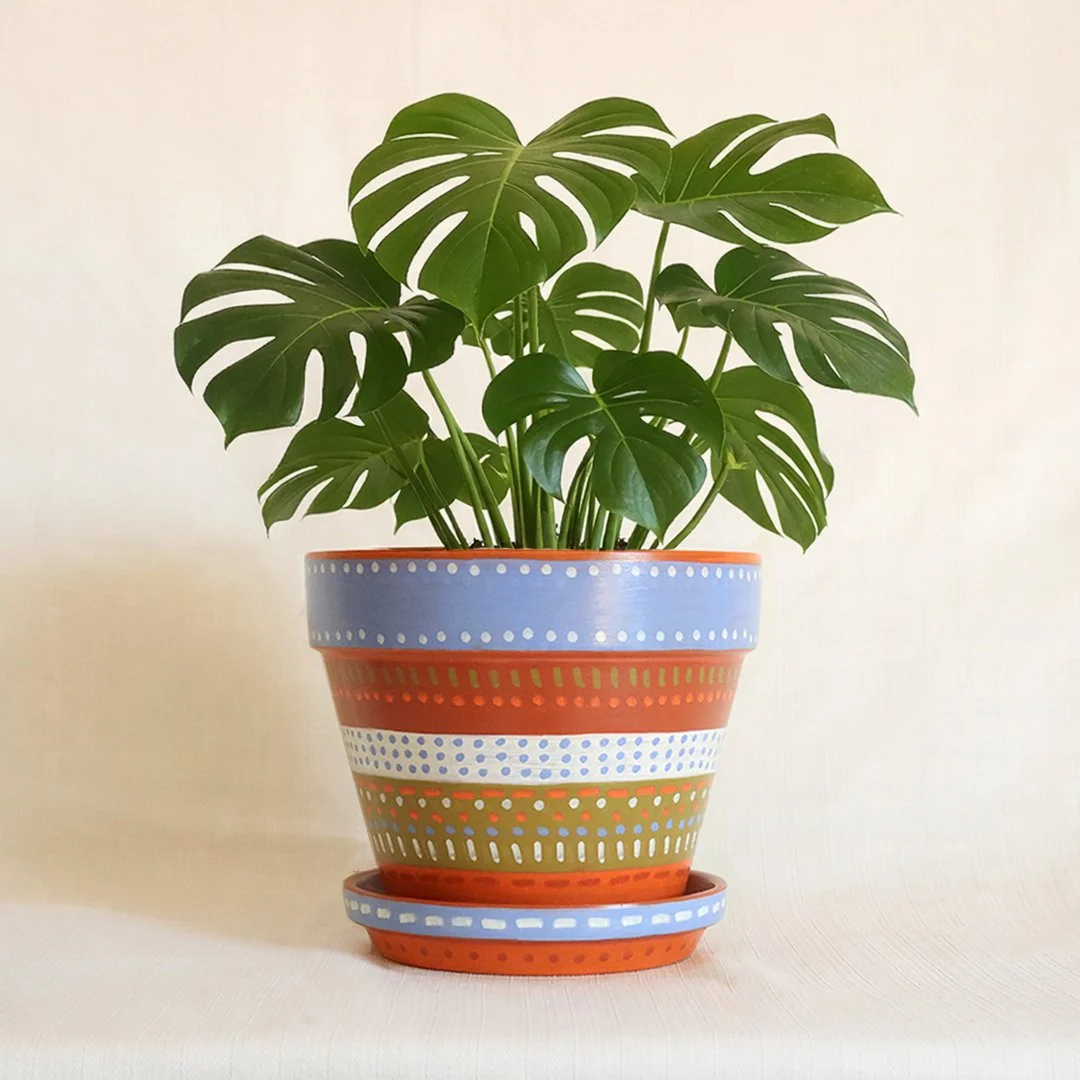 painted planter 8"