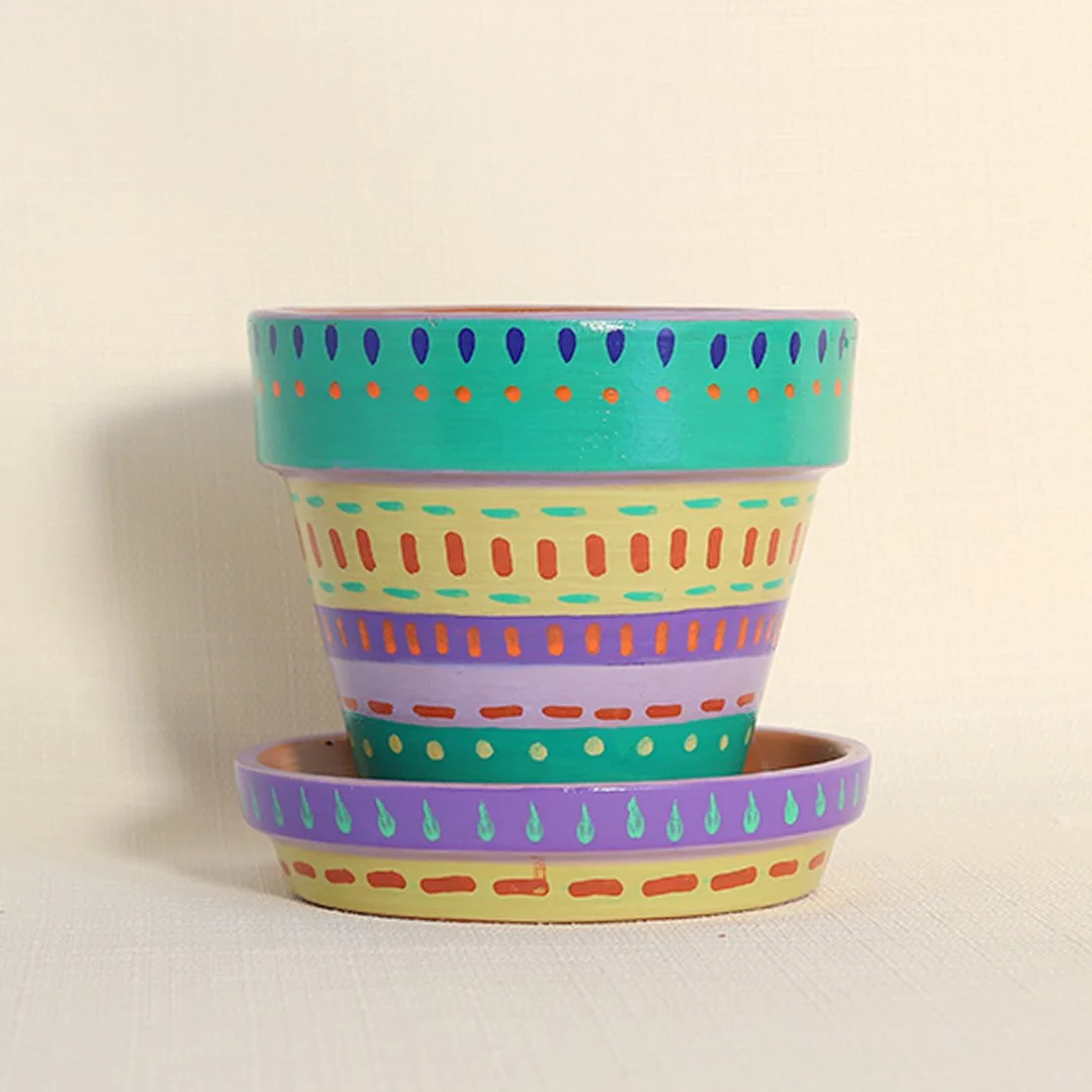 painted planter 4"