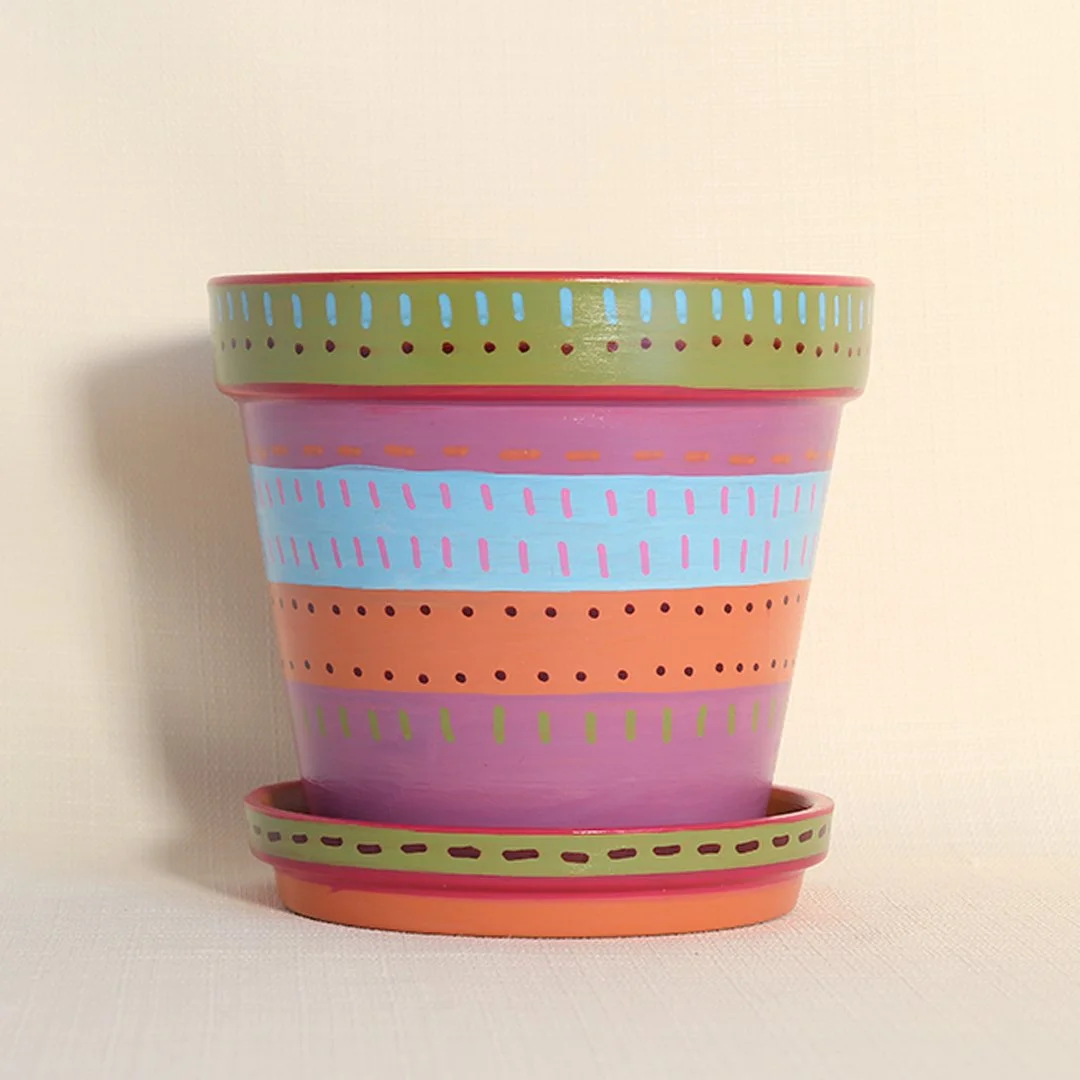painted planter 6"