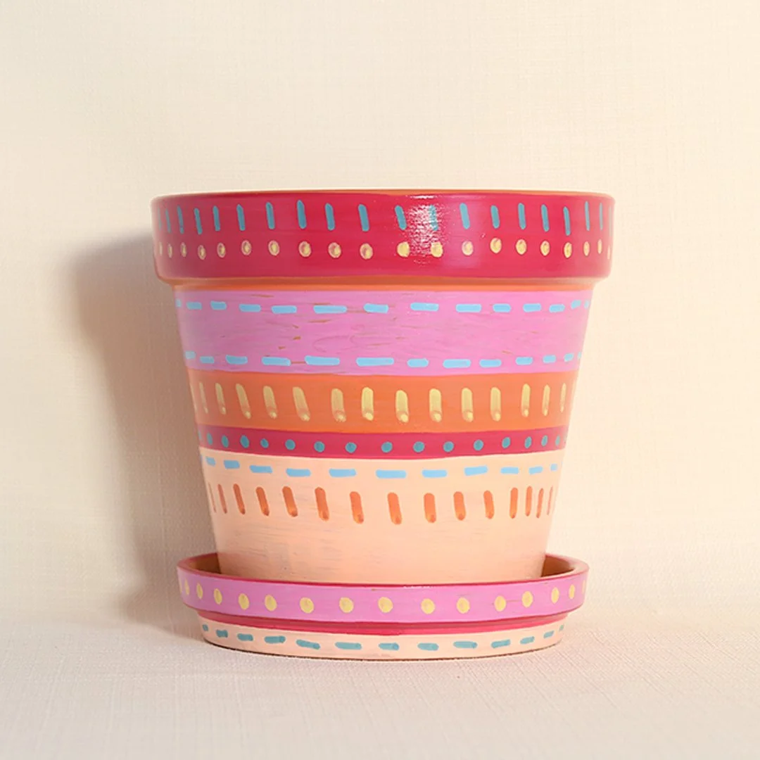 painted planter 6"