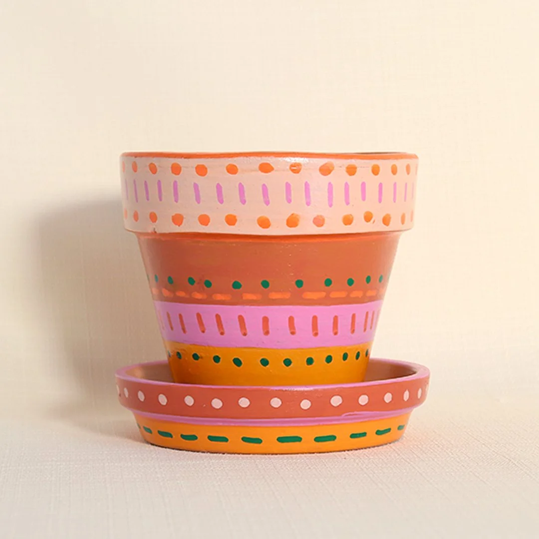 painted planter 4"