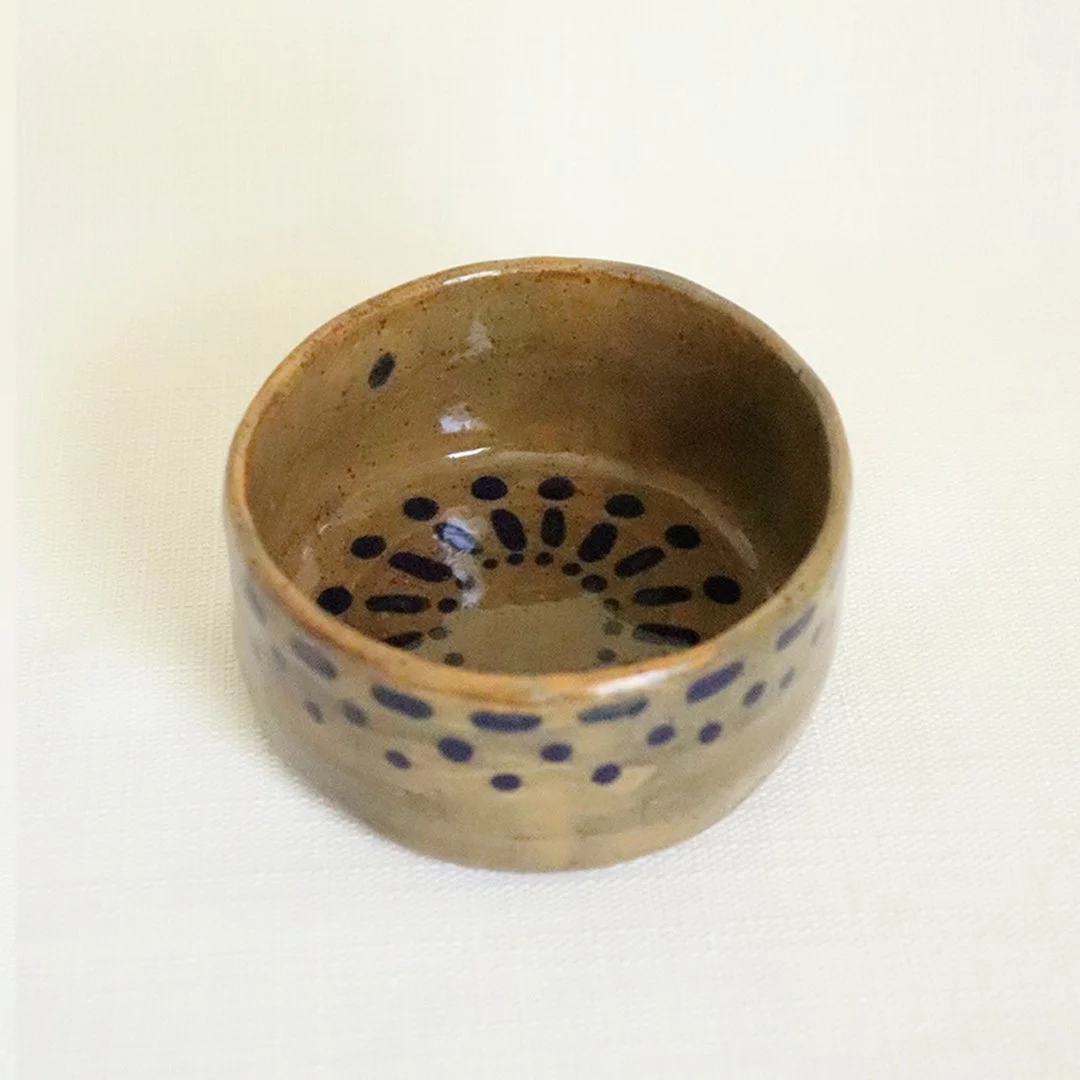 Mustard and Blue Bowl