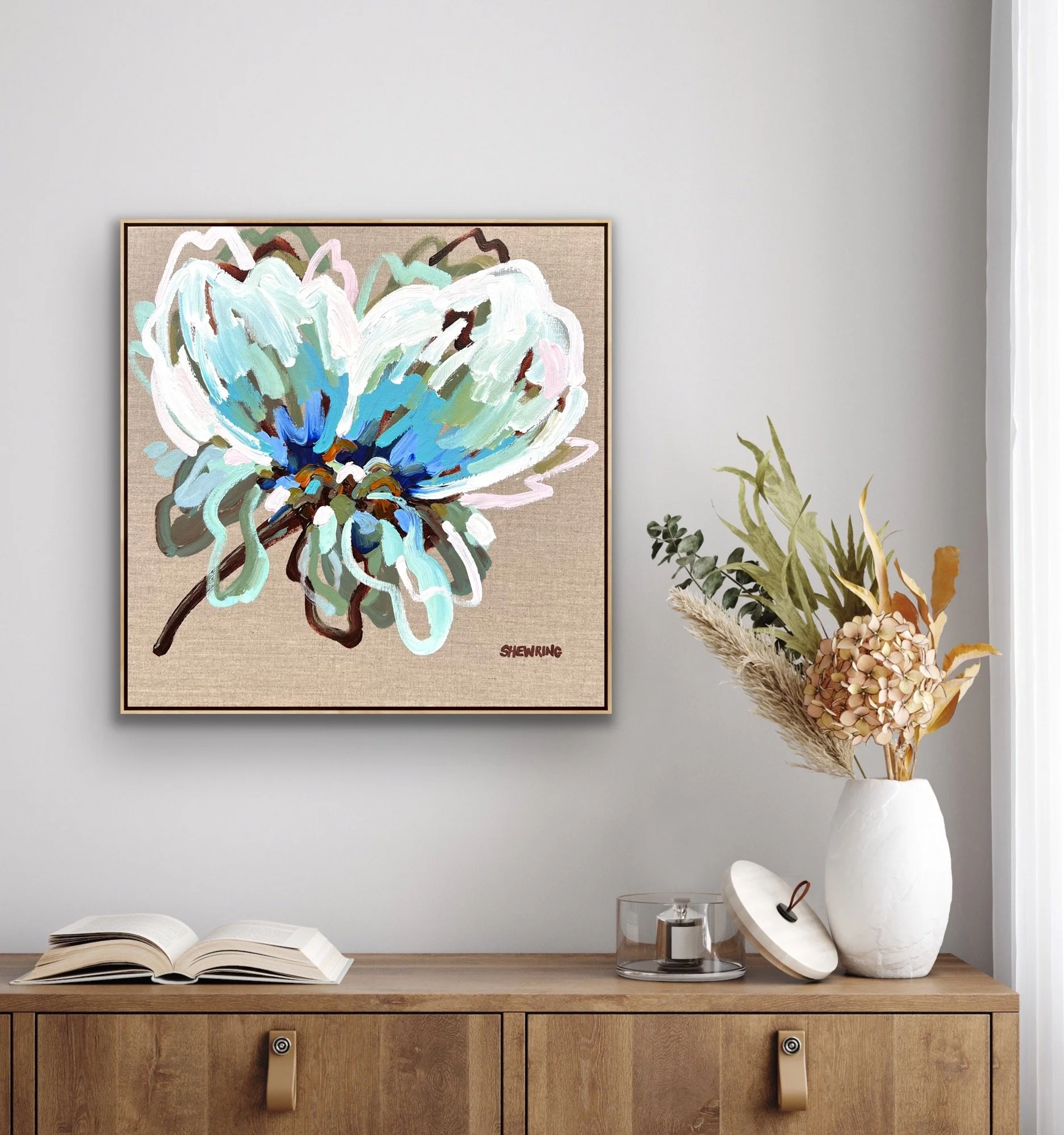 Sun On The Blue Flower - room 2.JPG