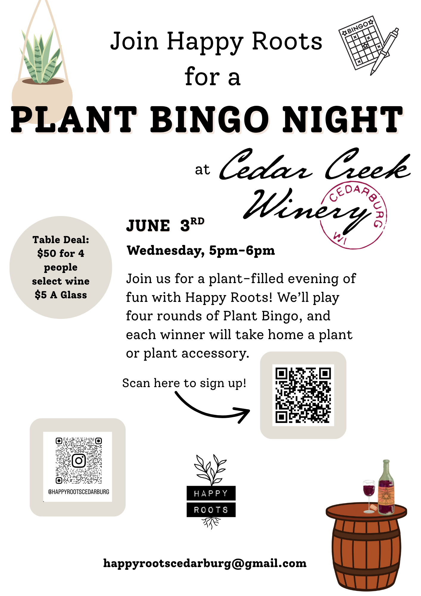 Plant Bingo Night 