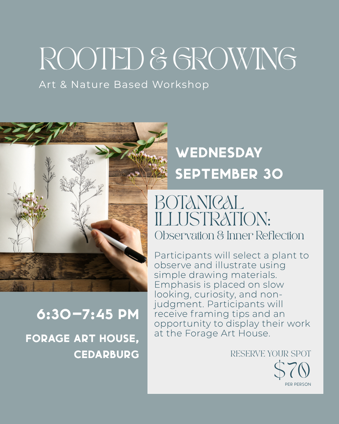 Rooted & Growing- Botanical Illustration