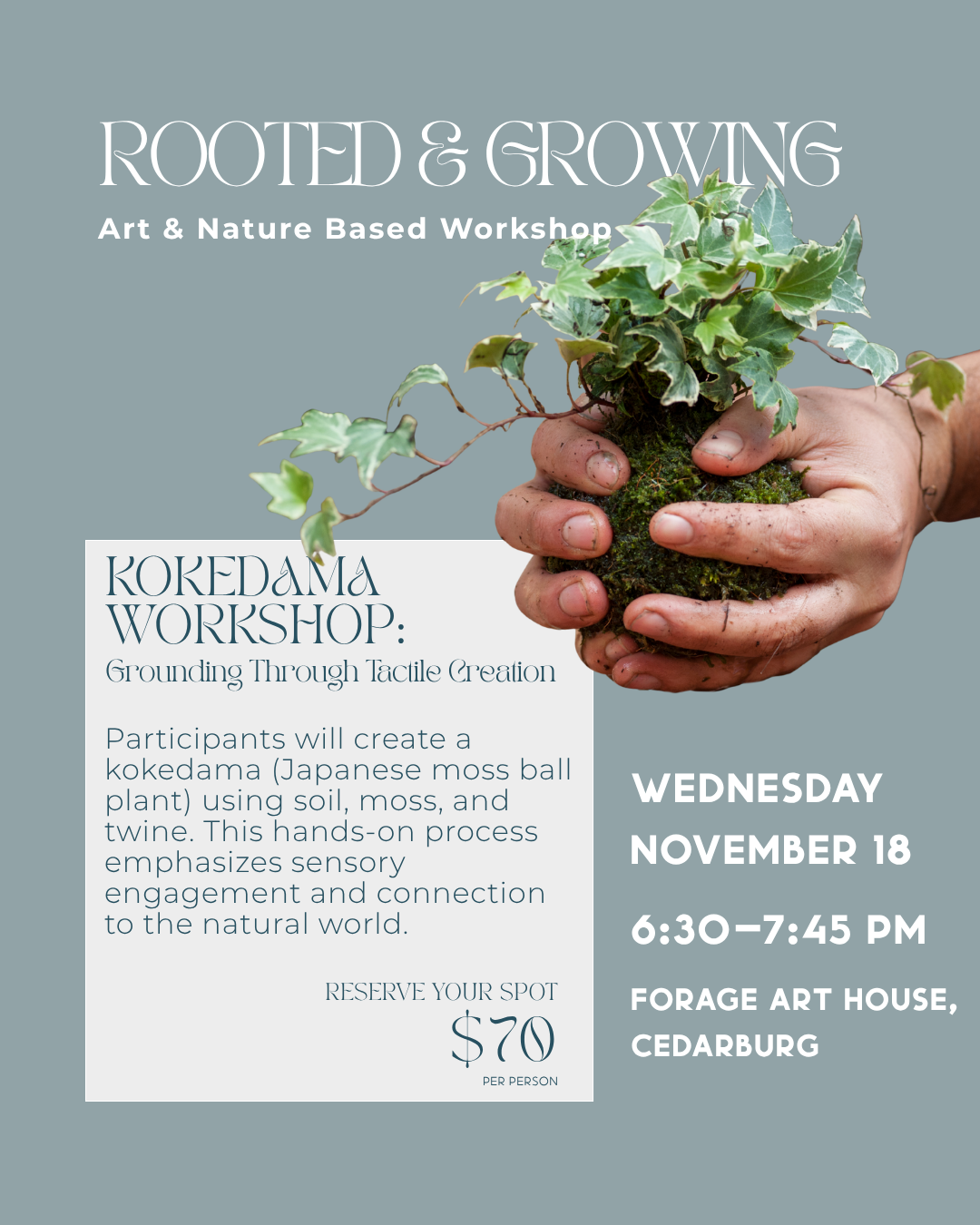 Kokedama Workshop