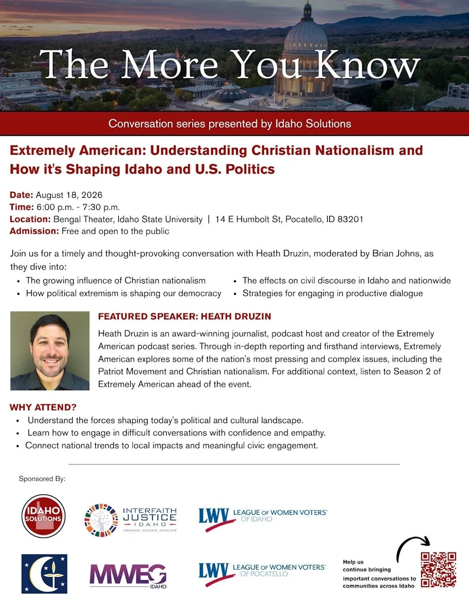 Extremely American: Understanding Christian Nationalism and How it's Shaping Idaho and U.S. Politics