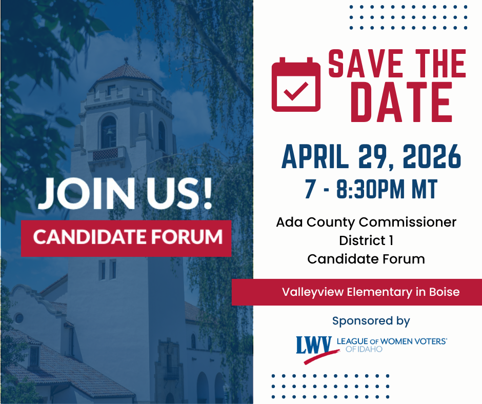 2026 Ada County Commissioner District 1 Candidate Forum